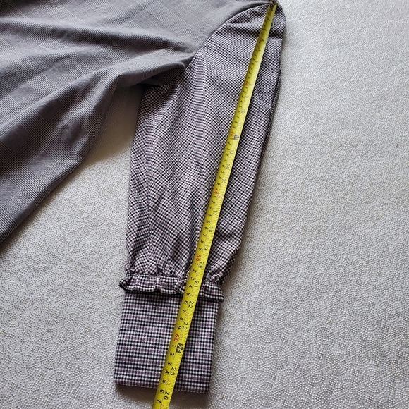 BCBGMaxAzria Houndstooth Plaid Long Shiftdress - Picture 7 of 11